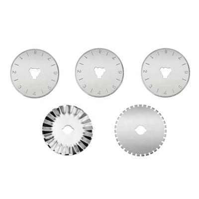 China Quick-Change 45mm Rotary Cutter Blades Set /45mm Wave Blade, 45mm Blade 45mm Jump Perforation Blade Set For All 45mm Rotary Cutter for sale