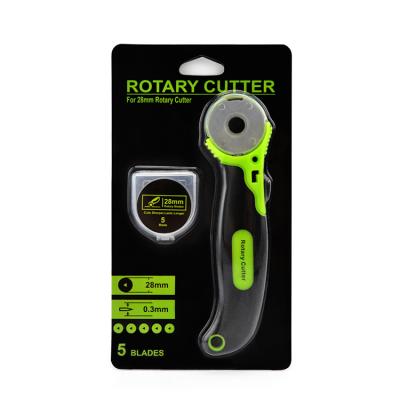 China SERVICE KNIFE 28mm rotary cutters with 5pc spare rotary blade 28mm for sale