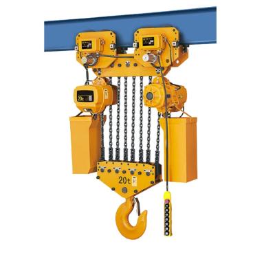 China 10-25 Big Tonnage Stroke Type Electric Chain Hoist For Construction Hoist Lift 10-25 for sale