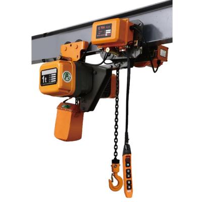 China Low Headroom 1-5 Ton Bag Stage Remote Control Mode Lifting Endless Electric Chain Hoist With Trolley 1-5t for sale