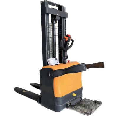 China Hotels factory direct sale full rack economic drive pallet stacker forklift electric fork truck for sale