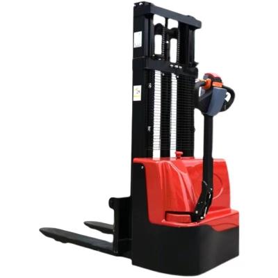 China Electric Stacker Mini Cargo Lifter 1000kg 3m Forklift Hotels From Factory Full Direct Pallet Stacker for sale