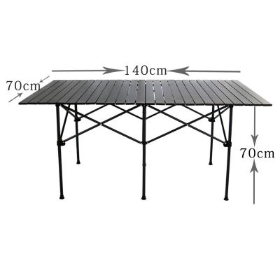 China Modern lightweight portable aluminum folding camping outdoor table for picnic for sale