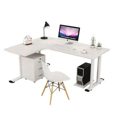 China New Style Extendable Fashion L Shape Executive Solid Wood Frame Office Furniture Desk Table for sale