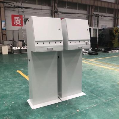 China Electrical Installation SRI Sheet Metal Fabrication Powder Coating Touch Screen Control Room Console for sale