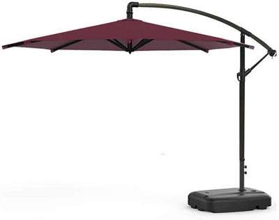 China Modern Outdoor Anti-UV Waterproof Cantilever Parasol 3m Large Patio Garden Patio Umbrellas and Bases for sale