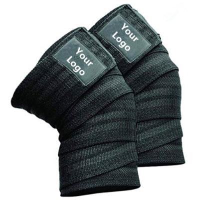 China Breathable Hot Selling Sports Knee Wraps Compression Knee Straps For Squats for sale