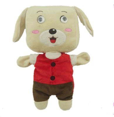 China Cute Popular Gifts Custom Plush Puppy Hand Puppet Animal Puppets for sale