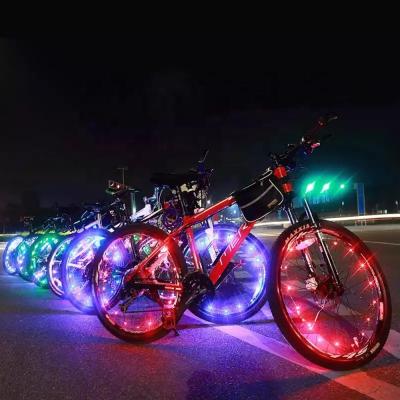 China Hot Selling ABS+ Bicycle Wheel Copper Waterproof Light Multicolor Bicycle Car Tire Bicycle Spoke Light for sale