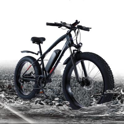 China Warehouse 48V 12Ah 500W Canada USA aluminum alloy adult mtb bicycle fat tire 26*4.0 inch snow e bike electric bicycle for sale