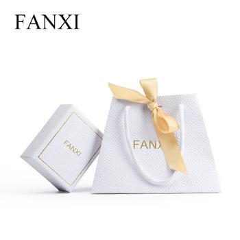 China FANXI Factory Recyclable Handmade Jewelry Packaging Box And Paper Bag Set for sale