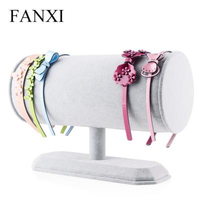 China Wholesale Jewelry Display FANXI 2016 Fashion China Velvet Headband Display Stand Big T Bar Jewelry Display for sale