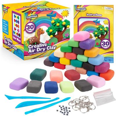 China DIY Modeling Clay Set Children Super Lightweight Non-Toxic STEM Kids Educational DIY Air Dry Clay Modeling Crafts Kit For Modeling Clay Set for sale