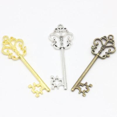 China DIY Alloy Jewelry Making Pendant Christmas Gift Fake Keys For Birthday Party Wedding Favor Key Charms for sale