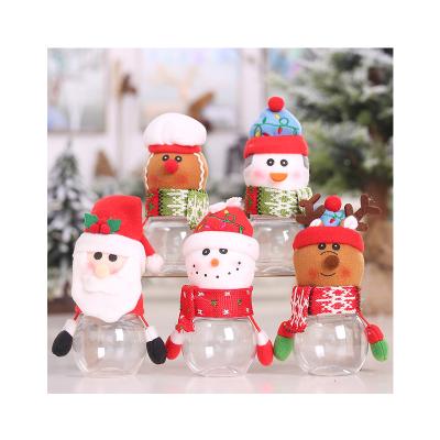 China Present Clear Christmas Candy Box 2022 New Year Decor Christmas Santa Bag Sweet Natal Candy Box Christamas Home Decoration for sale