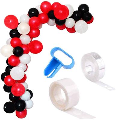 China Party Decorations 113Pcs Black Red White Balloon Arch For Wedding Birthday Graduation Casino Party Decorations Balloon Garland Kits for sale