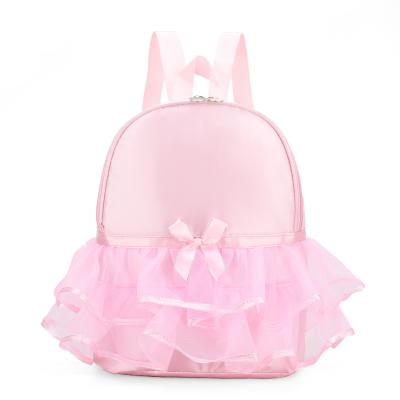 China Ballet Dance Backpack Nylon Tutu Dress Dance Bag Cute Gift For Girls Birthday for sale