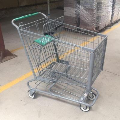 China Unveiling MOQ 100 PCS American Kind Shopping Cart , Hot Sale KNM 300 Supermarket 180L Metal Cart for sale