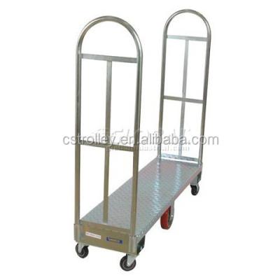 China MOQ 20 PCS U Ship Cargo Heavy Duty Trolley , Warehouse Trolley CS-U105 for sale