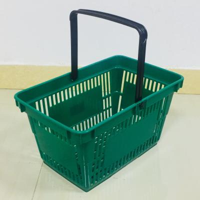 China French Market MOQ 100 PCS 20L Bulk Shopping Hand Basket Food Foldable Fruit Plastic Baskets 20L for sale