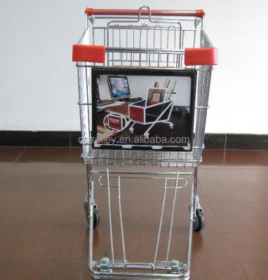 China MOQ 100 Units Advertising Trolley , Supermarket Shopping Trolley Advertising Frame CS-A100 for sale