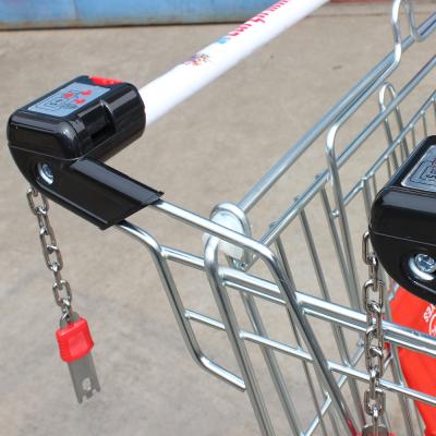 China MOQ 100 PCS L106 Israel Trolley Coin Lock System, supermarket shopping cart coin locker CS-L106 for sale