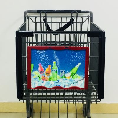 China HF-A107 Shopping Trolley Advertisement Sign Frames With A4 Size Paper Artwork CS-A107 for sale