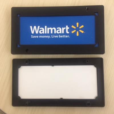 China MOQ 100 Units W11 X H5.75 Inches Shopping Cart Advertising Small Sign Holder For Walmart CS-A114 for sale