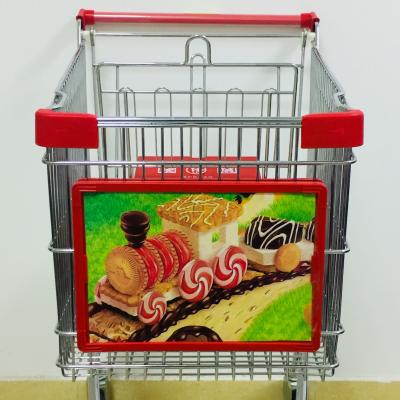 China MOQ 100 Units 303 x 215 mm Shopping Trolley Advertising , Trolley Advertising Frames CS-A108 for sale