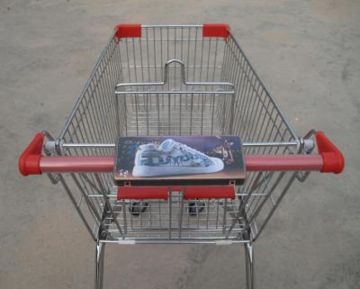 China MOQ 100 Sets Small Size Shopping Cart Handle Display Sign Frame CS-A102 for sale