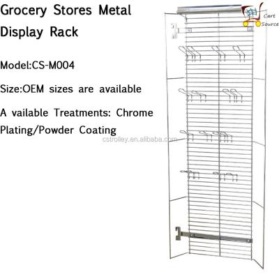 China Durable Chrome Plating Display Rack With Hooks And Hanger for sale