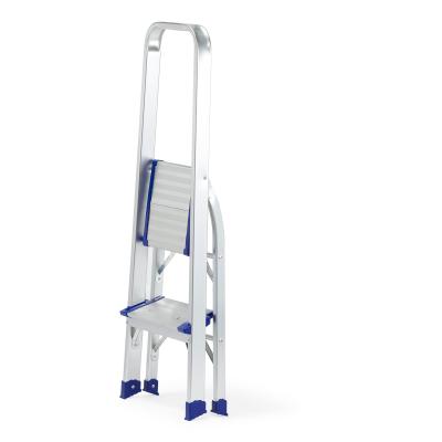 China MOQ 20 PCS Folding Ladders Two Steps Ladder With Handrail, Home Use 2 Steps Attic Foldable Ladder With Handle for sale