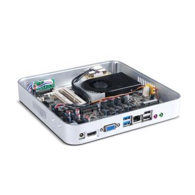 China Skylake cloud terminal HTPC Intel 6th i3 6100u recessed aluminum industrial mini pc with HD display for sale