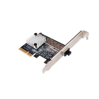 China Supports Common 10GbE SFP+ Optical and Direct Attached Copper Modules Reduced CPU Utilization Fiber Optic Network Cards for sale