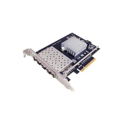 China Quad Port Full Size 10GbE Adapter N-460 PCIe 4-Port 10G SFP+ Network Controller Card for sale