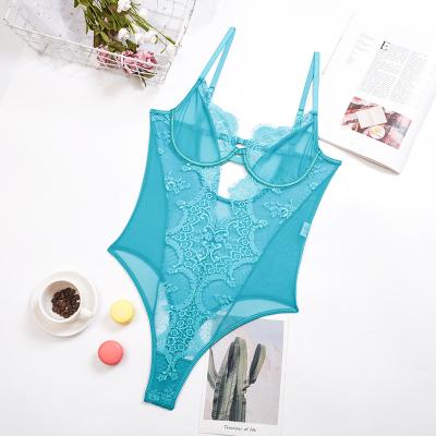 China Sexy Costumes Lingerie Women Set With Lace Trimhollowed Out Sexy Women Setsee Through Lingerie Set for sale