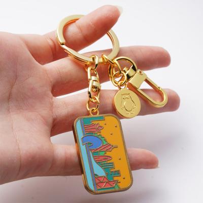 China Souvenir Gifts Promotion Metal Craft Factory Custom Key Chain Metal Hard Soft Enamel Key Chain Iron Metal Custom Zinc Alloy Key Chain for sale