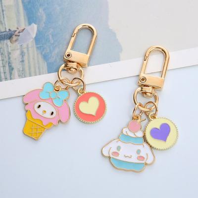 China Factory wholesale quality custom enamel key chain custom hard enamel hard zinc alloy metal key chain enamel souvenir gifts iron key chain for sale