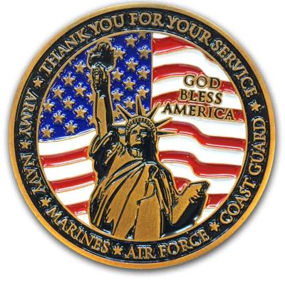 China American Metal Craft Make Custom Metal Coins Design Quality Metal Challenge Coin for sale