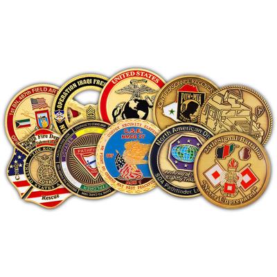 China Custom Custom Challenge Coins Wholesale Quality Coins From American Pinlifeng Metal Product Manufacturer for sale