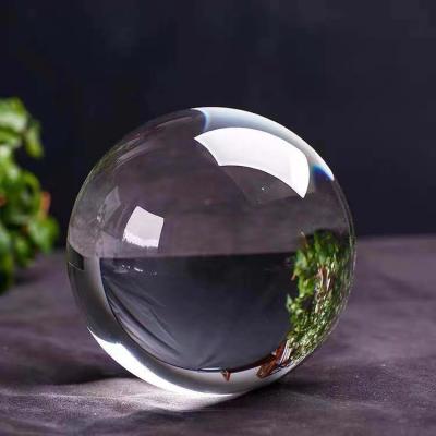 China NEW 2022 80mm China Size Crystal Glass Sphere K9 Transparent Clear Crystal Glass Ball Improve Office Home Feng Shui for sale