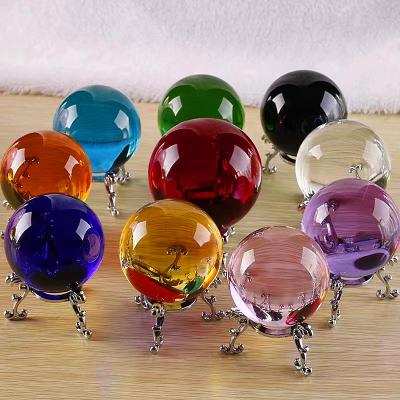 China China Wholesale Customized Chinese Feng Shui Ball K9 kristal crystal sphere high quality different color glass ball for home office for sale