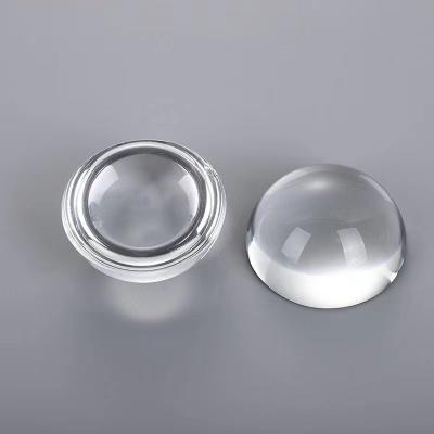 China China Paperweight Quartz Sphere Magnifiers Ball Home Decoration 3/4/5cm Crystal Hemisphere Glass Half Ball Semi Ornaments Figurines for sale