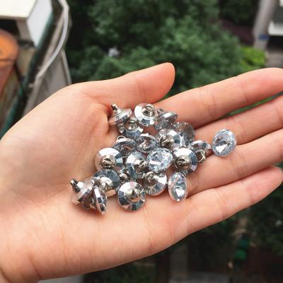 China 12mm High Grade Crystal Nickel Free Gemstone Buttons Sewing Buttons For Shirt Crystal Glass Buttons For Clothes Sewing Accessories for sale