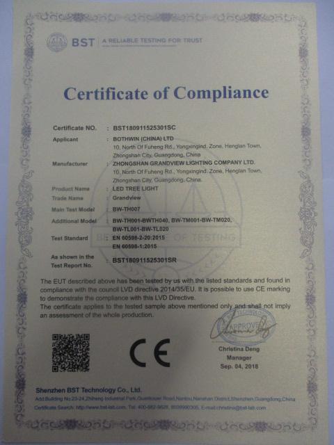 CE - Zhongshan Grandview Lighting Co., Ltd.