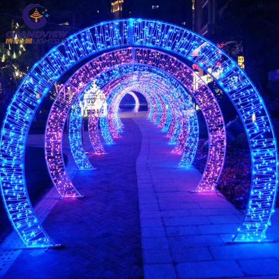 China 24V Commercial Hot Sale Street Patterns Factory Use Holiday Light Tunnel Lights Ramadan Lights Decorations for sale