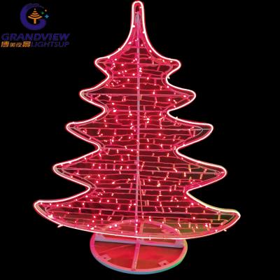 China Steady Shine Or Glitter Outdoor Holiday Christmas Decorate Light Green LED Christmas Trees Blue Red for sale