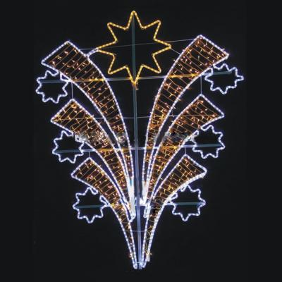 China Holiday decoration led festival pole street pattern light for outdoor decoration GV-2D-SMD-201 for sale