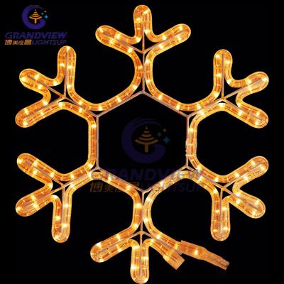 China Rope+LED Grandview New Design 2D Snowflake Light Waterproof Christmas Holiday LED Outdoor Lights for sale