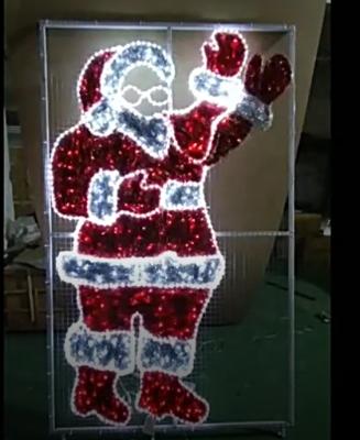 China Personalized 2D Decoration Christmas Santa Pattern Light For Christmas Yard Squares Decoration for sale